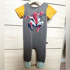 Rags to Raches SpiderMan Graphic Short-Sleeved Romper